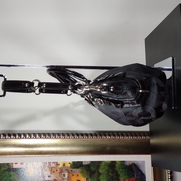 Coach "Madison" Optic Jaquard Satchel/Shoulder Bag - Picture 2 of 13